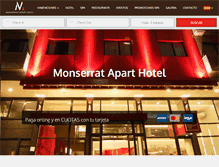 Tablet Screenshot of hotelmonserratba.com